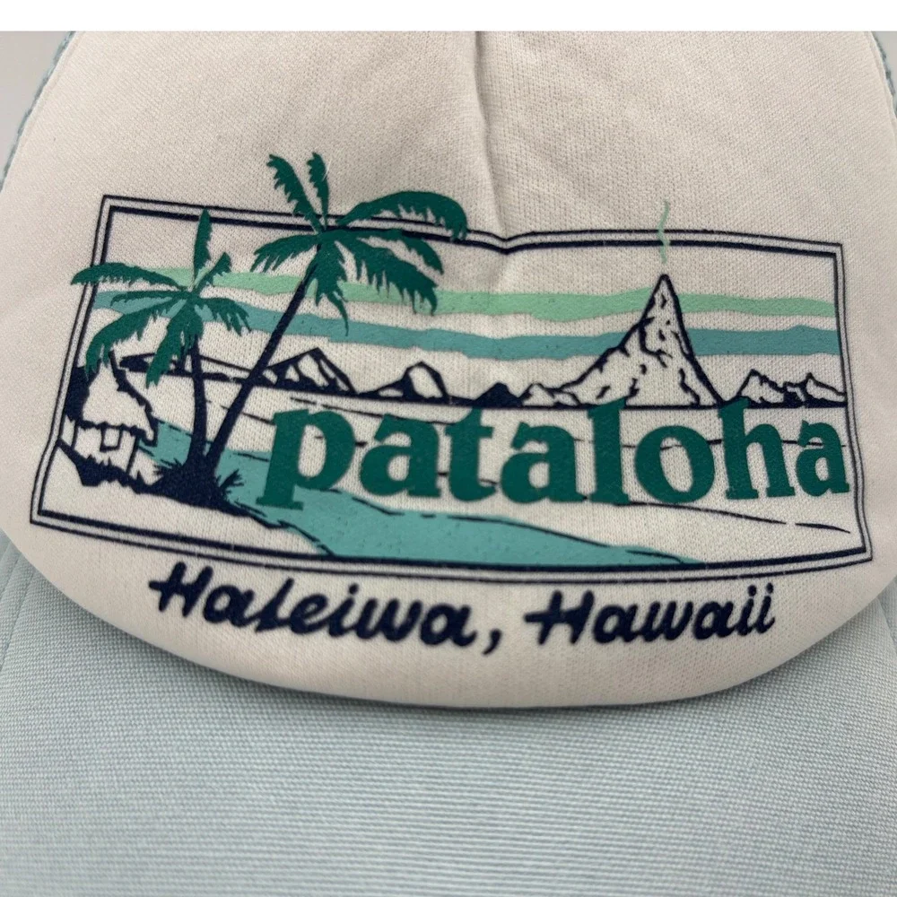 PATAGONIA Pataloha‎ Haleiwa Hawaii Trucker Hat RARE Cap Organic Cotton Snapback
